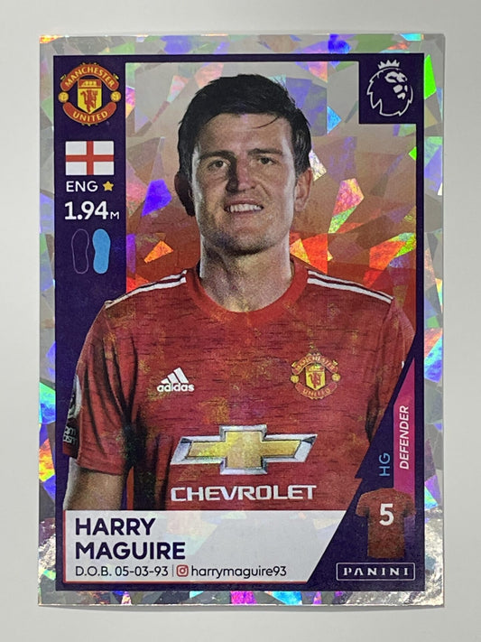 415 Harry Maguire Shiny Sticker Manchester United Premier League 2021 Football Sticker