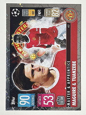 417.-Harry-Maguire-Axel-Tuanzebe-Master-Apprentice-Match-Attax-2021-22-Topps-Football-Card