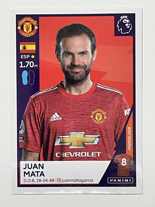 421 Juan Mata Sticker Manchester United Premier League 2021 Football Sticker