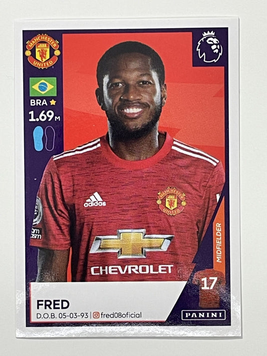 424 Fred Sticker Manchester United Premier League 2021 Football Sticker