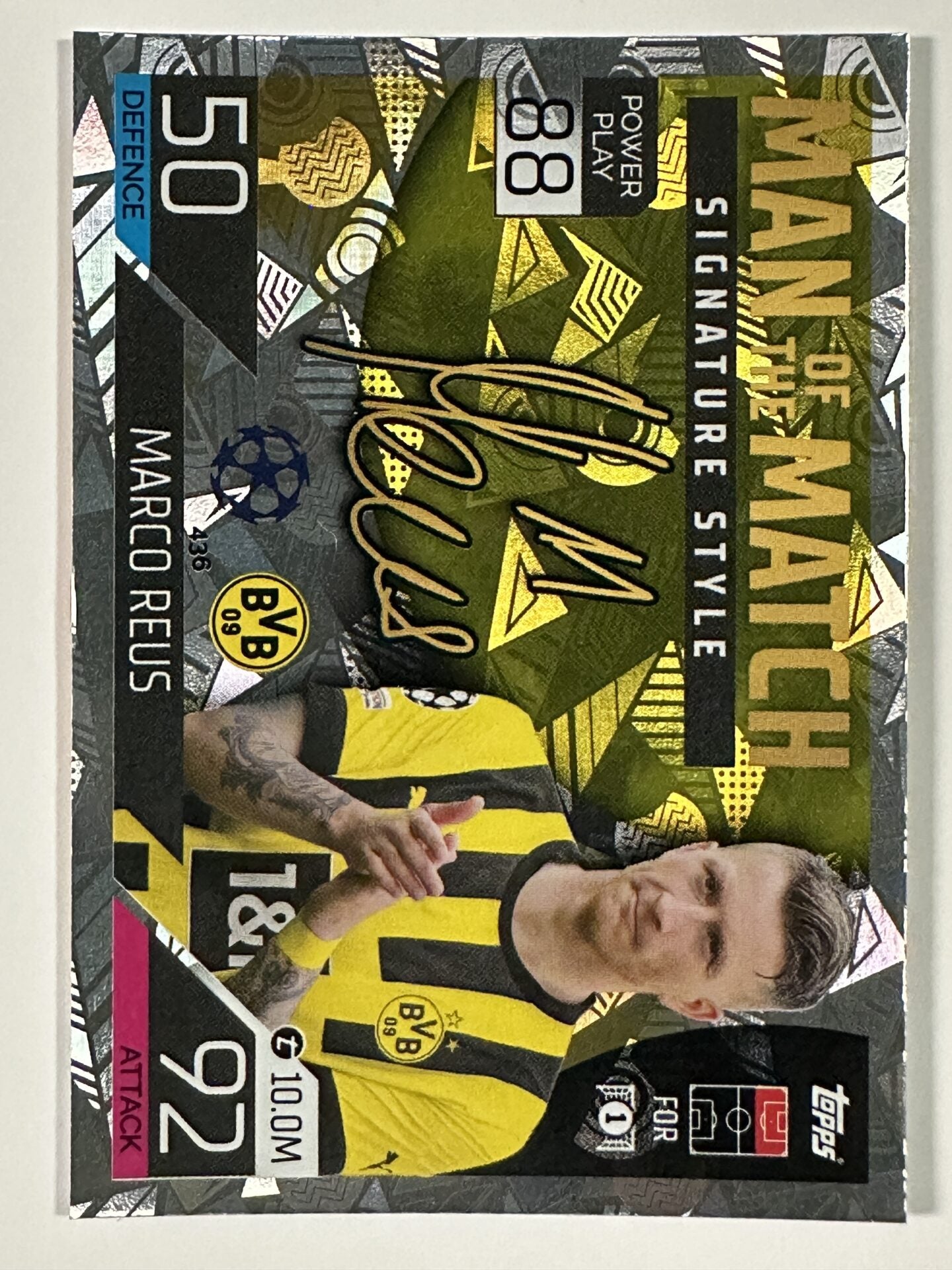 Marco Rues Signature 436 Marco Reus Man of the Match Signature Style (Borussia Dortmund) To ...