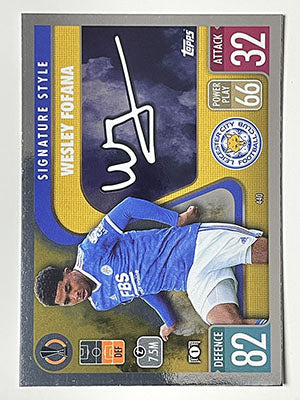 440.-Wesley-Fofana-Signature-Style-Leicester-City-Match-Attax-2021-22-Topps-Football-Card
