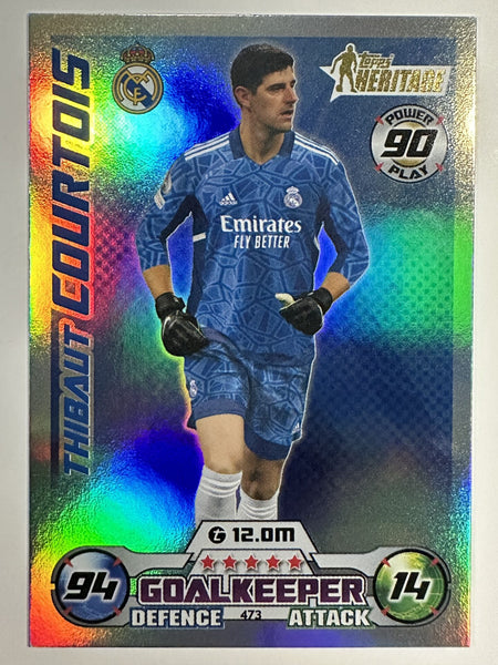 473 Thibaut Courtois Heritage (Real Madrid) Topps Match