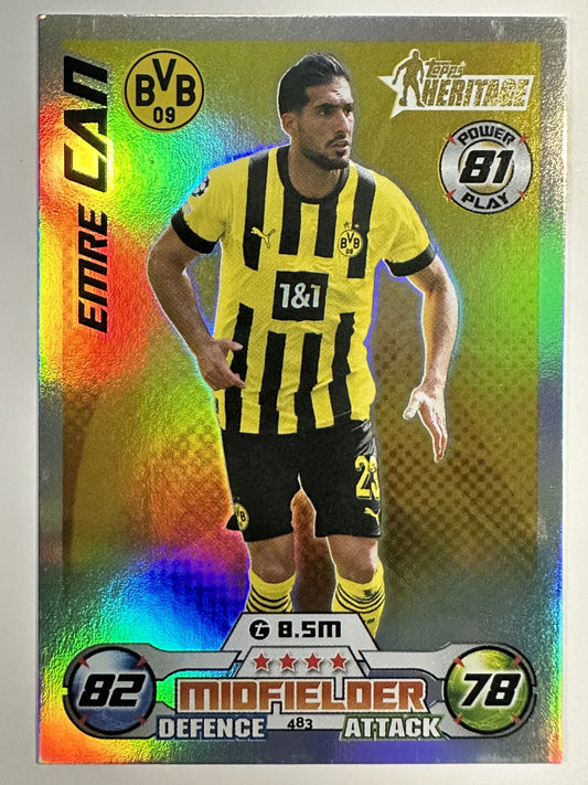 483 Emre Can Heritage (Borussia Dortmund) Topps Match Attax 2022:2023 Card