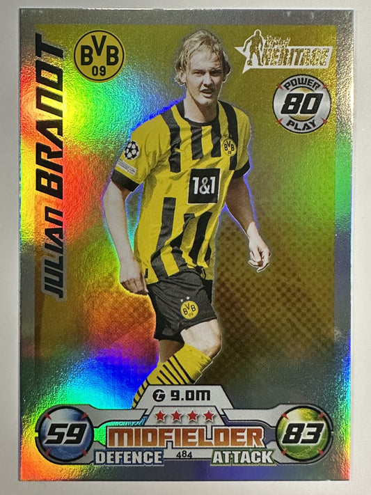 484 Julian Brandt Heritage (Borussia Dortmund) Topps Match Attax 2022:2023 Card