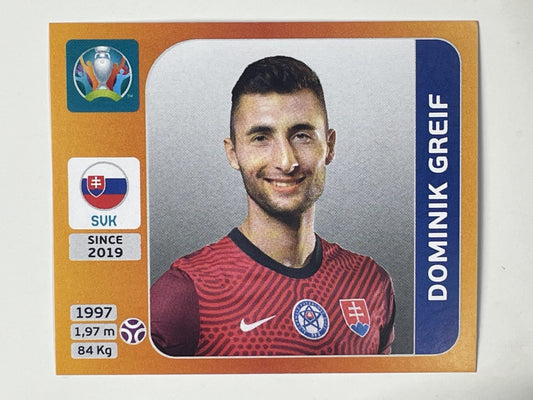 494. Dominik Greif (Slovakia) – Euro 2020 Stickers