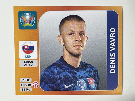 501. Denis Vavro (Slovakia) – Euro 2020 Stickers