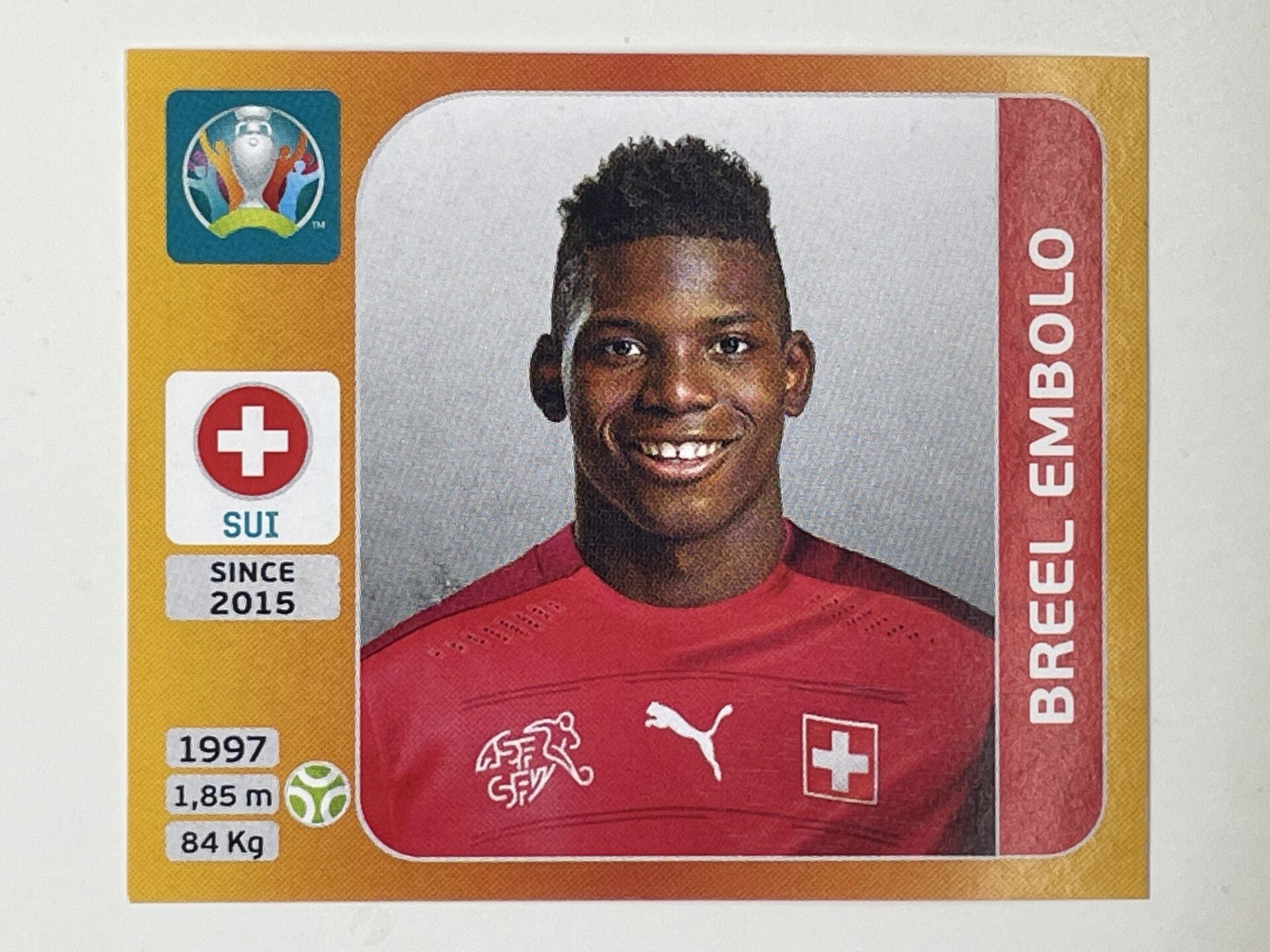 061 Breel Embolo (Switzerland) Euro 2020 Stickers – Solve Collectibles