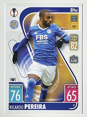 87.-Ricardo-Pereira-Leicester-City-Match-Attax-2021-22-Topps-Football-Card