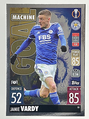 99.-Jamie-Vardy-Goal-Machine-Leicester-City-Match-Attax-2021-22-Topps-Football-Card