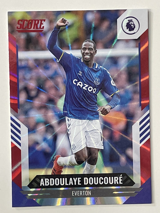 Abdoulaye Doucoure Everton Base Red Laser Parallel Panini Premier League Score 2021 2022