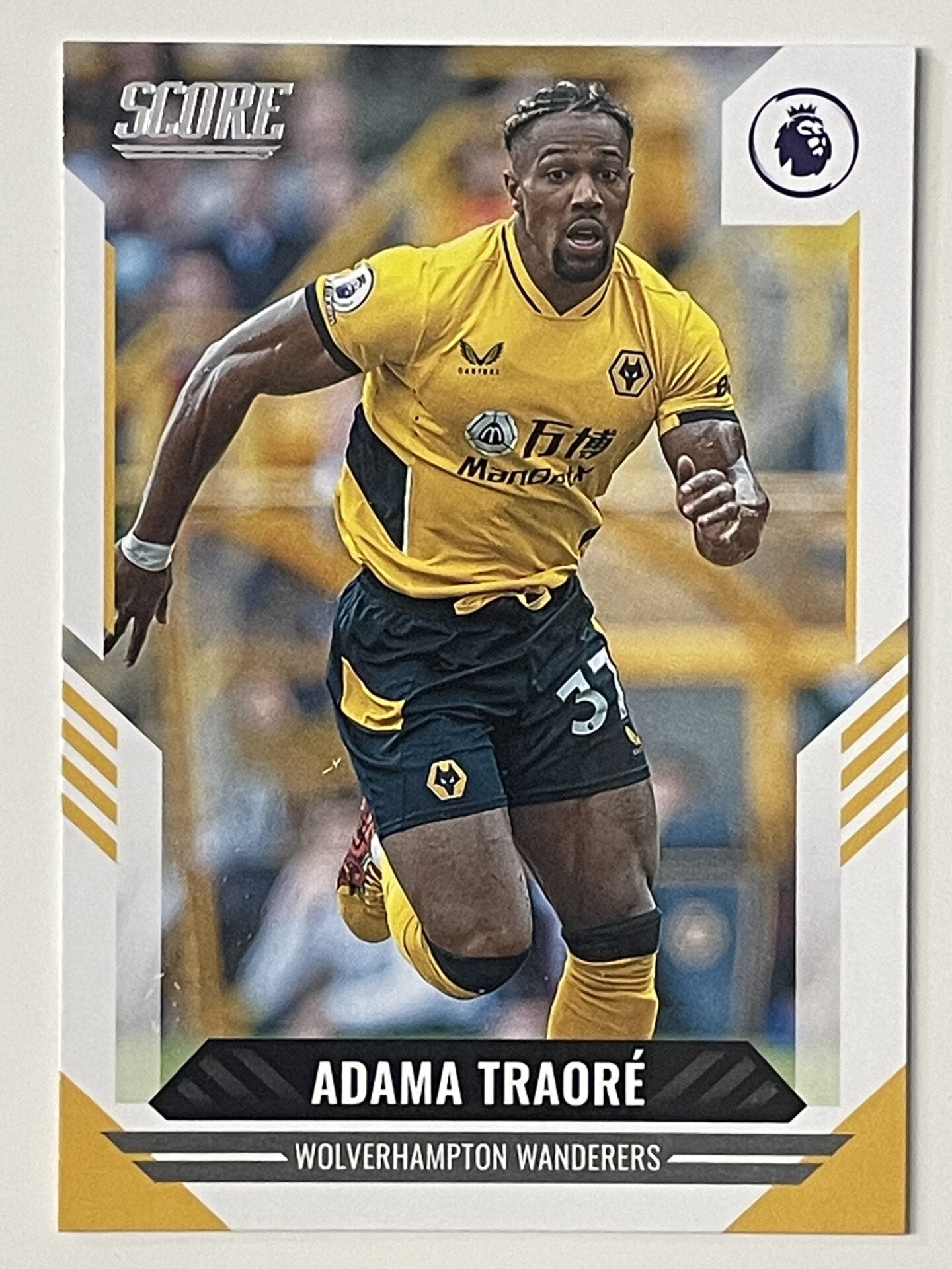 Panini Wolves Base 087 Adama Traore Wolves Panini Premier League Score 2021/22 ...