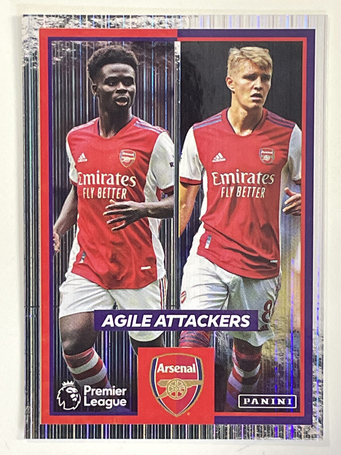 Agile Attackers Arsenal Panini Premier League 2022 Football Sticker
