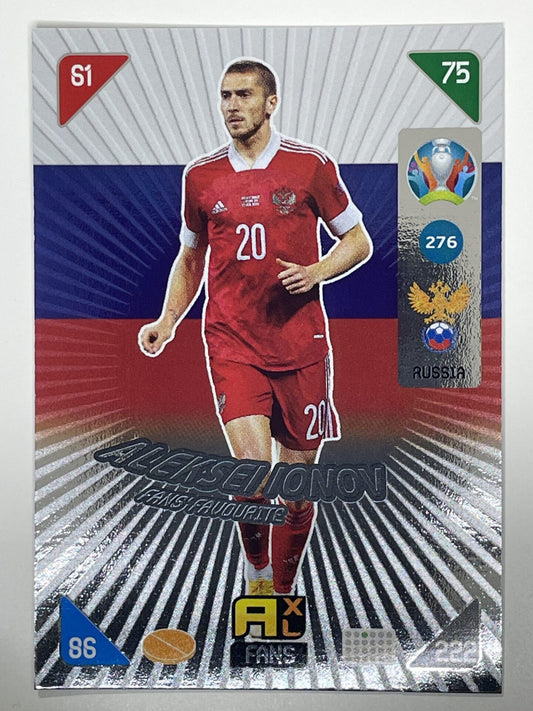 Aleksei Ionov Fans Favourties (Russia) Football Card – Euro 2020 Adrenalyn XL