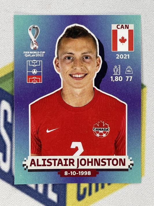 Alistair Johnston Canada Panini World Cup 2022 Qatar Stickers