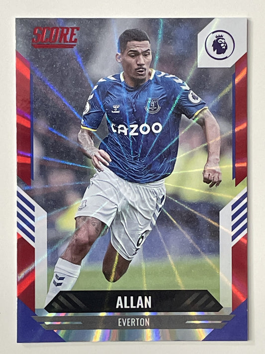 Allan Everton Base Red Laser Parallel Panini Premier League Score 2021 2022