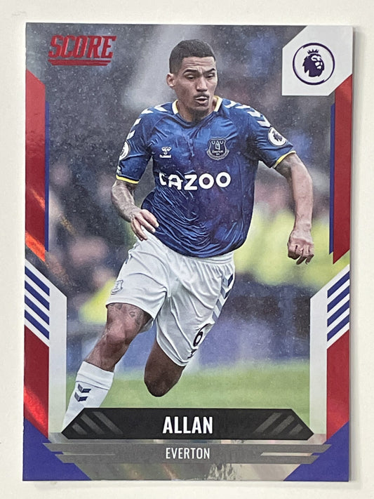 Allan Everton Base Red Lava Parallel Panini Premier League Score 2021 2022