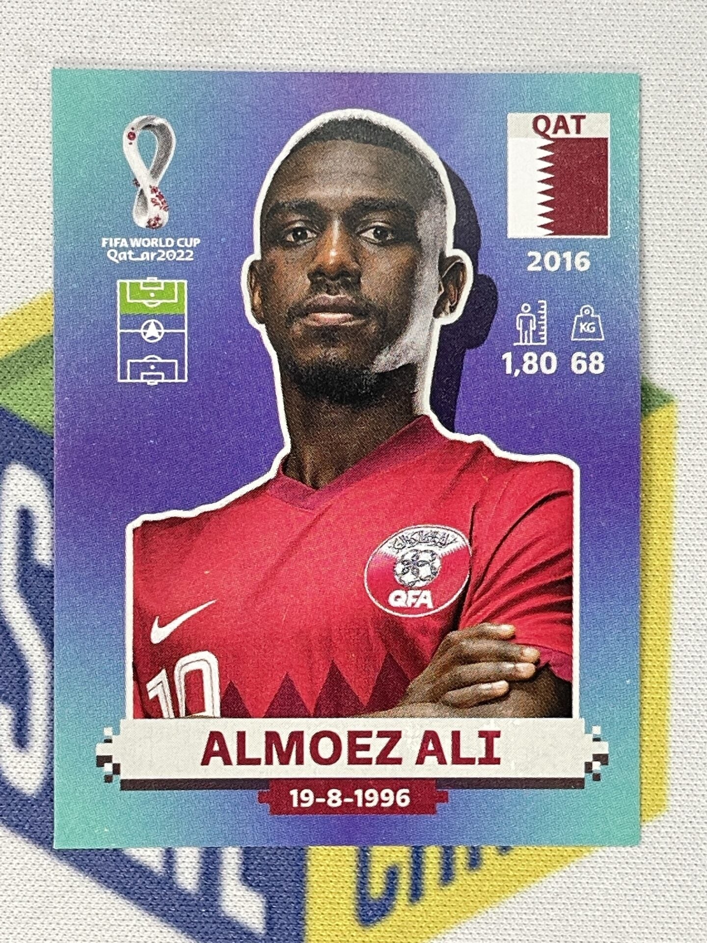 QAT19 Almoez Ali (Qatar) Panini World Cup 2022 Sticker – Solve Collectibles