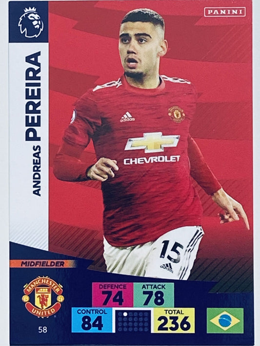 Andreas Pereira (Manchester United) Football Card – Premier League Adrenalyn XL 2020:21