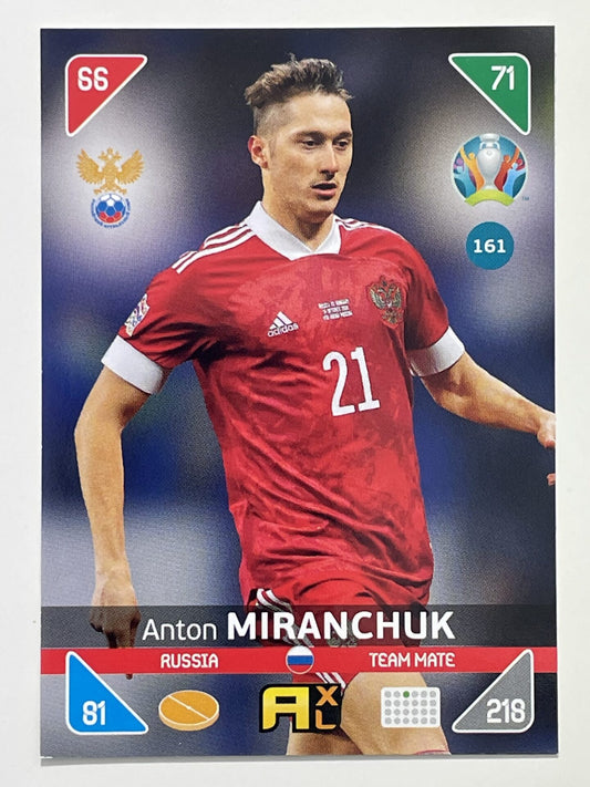 Anton Miranchuk Team Mates (Russia) Football Card – Euro 2020 Adrenalyn XL