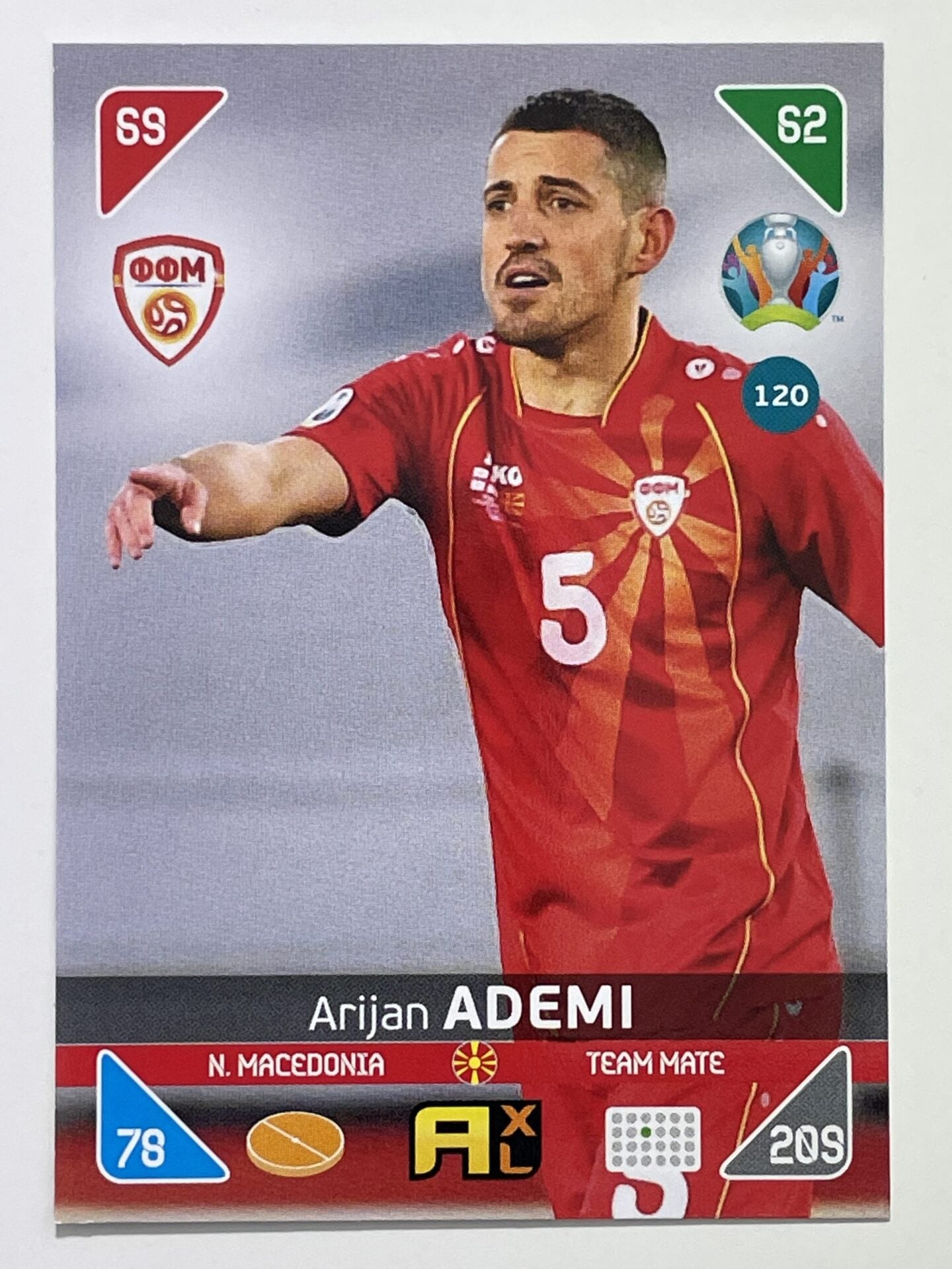 Arijan Ademi Team Mates (North Macedonia) Football Cards – Euro 2020 Adrenalyn XL