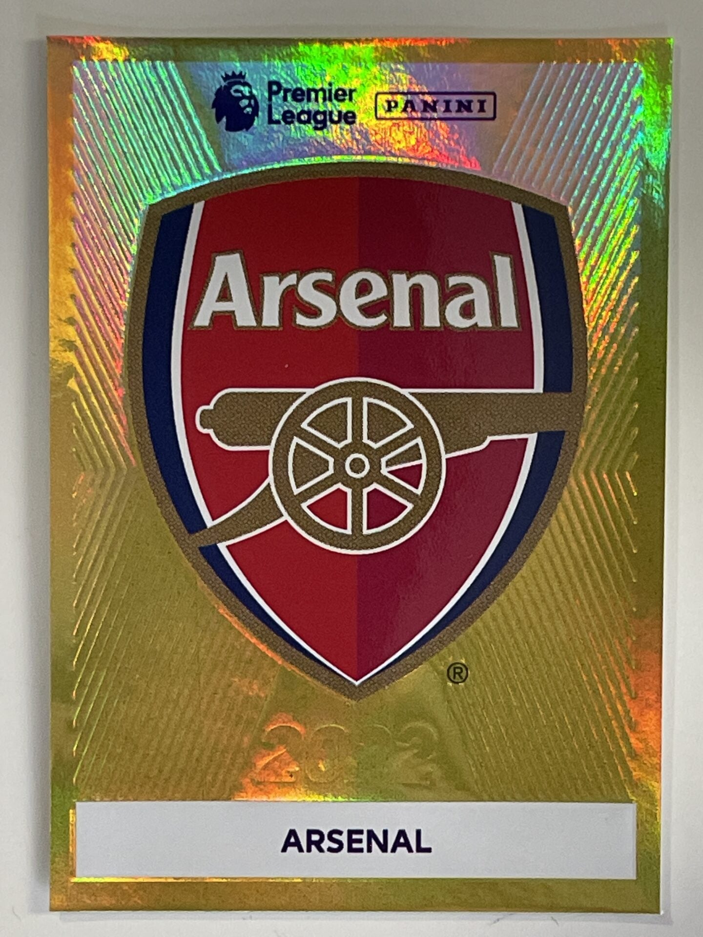 023 Arsenal Badge Arsenal Panini Premier League 2022 Sticker – Solve ...