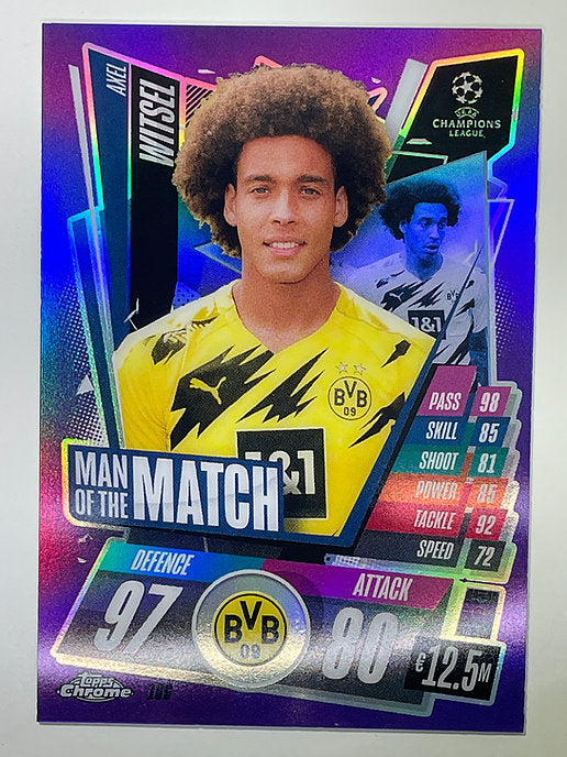 Axel Witsel Purple Parallel 288:299 Topps Chrome Match Attax card Football