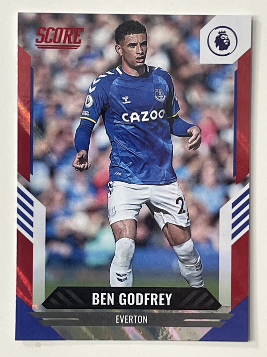 Ben Godfrey Everton Base Red Lava Parallel Panini Premier League Score 2021 2022