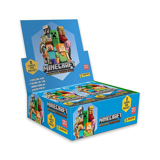 Box of 18 Packs – Minecraft Adventure Trading Cards