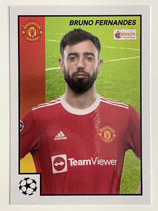 Bruno Fernandes Manchester United Base Topps Merlin Heritage 97 UEFA Champions League Card