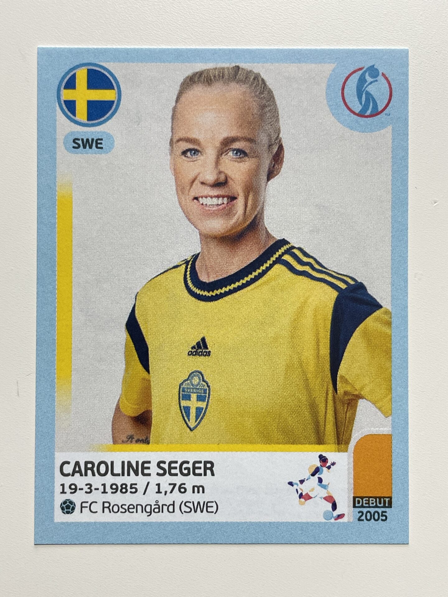 230 Caroline Seger Sweden Base Panini Women's Euro 2022 Sticker – Solve ...