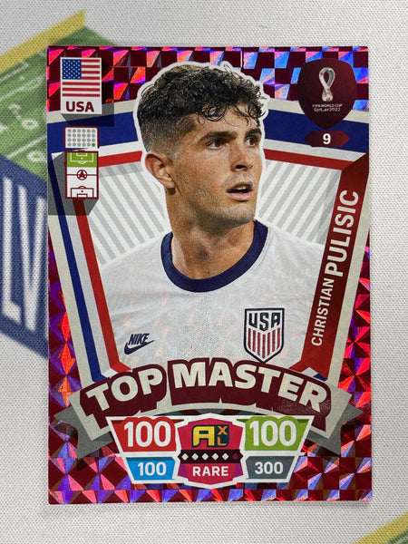009 Christian Pulisic USA Top Masters Panini World Cup 2022