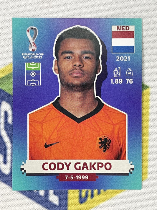 Cody Gakpo Netherlands Panini World Cup 2022 Qatar Stickers