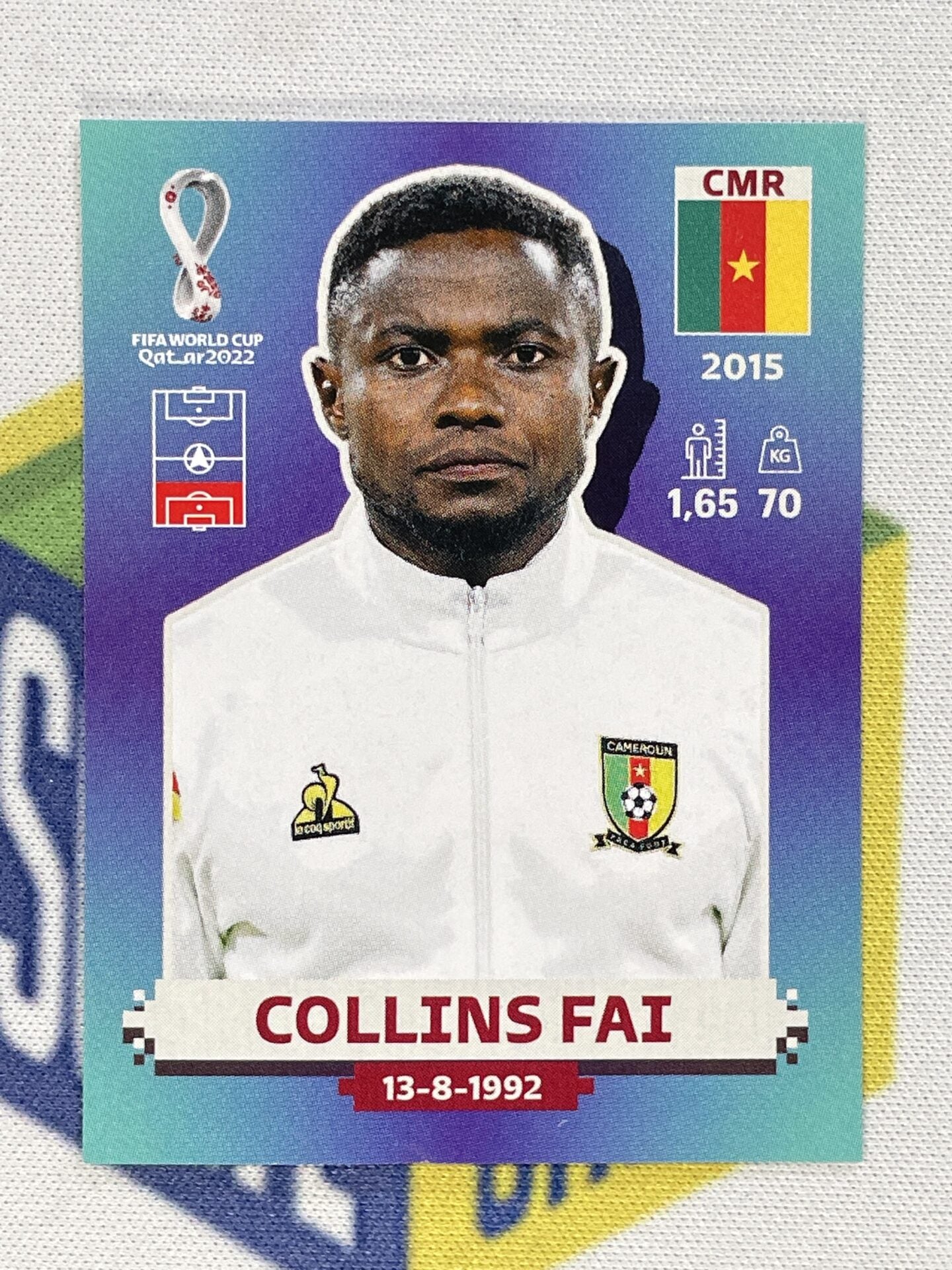 CMR6 Collins Fai Cameroon Panini World Cup 2022 Sticker Solve cmr6-collins-fai-cameroon-panini-world-cup-2022-sticker-solve
