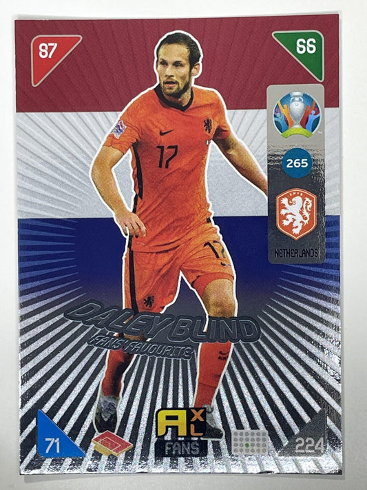 Daley Blind Fans Favourites (Netherlands) Football Cards – Euro 2020 Adrenalyn XL
