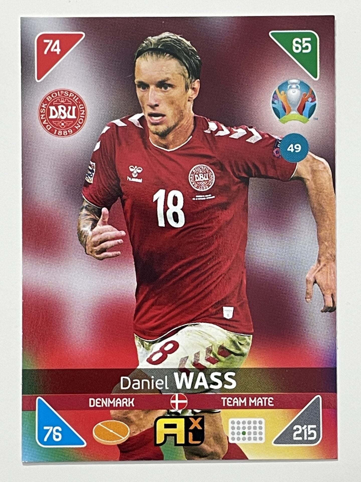 Daniel Wass Team Mates (Denmark) Football Card – Euro 2020 Adrenalyn XL