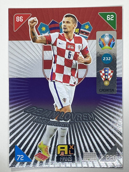 232 Dejan Lovren Fans Favourites (Croatia) Euro Adrenalyn XL 2020