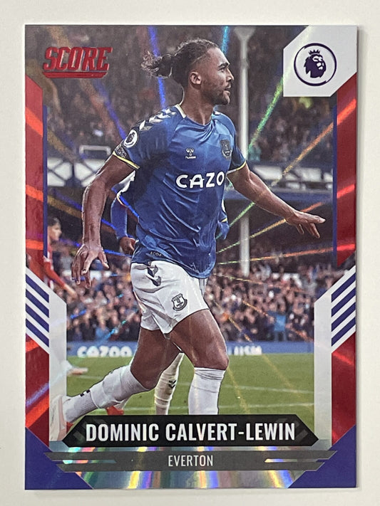 Dominic Calvert-Lewin Everton Base Red Laser Parallel Panini Premier League Score 2021 2022