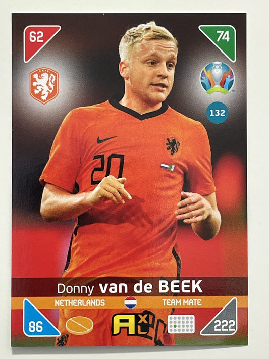 Donny Van De Beek Team Mates (Netherlands) Football Card – Euro 2020 Adrenalyn XL