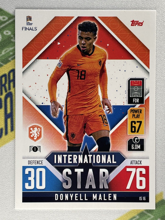 Donyell Malen Netherlands Topps Match Attax 101 Road to Nations League 2022 Card