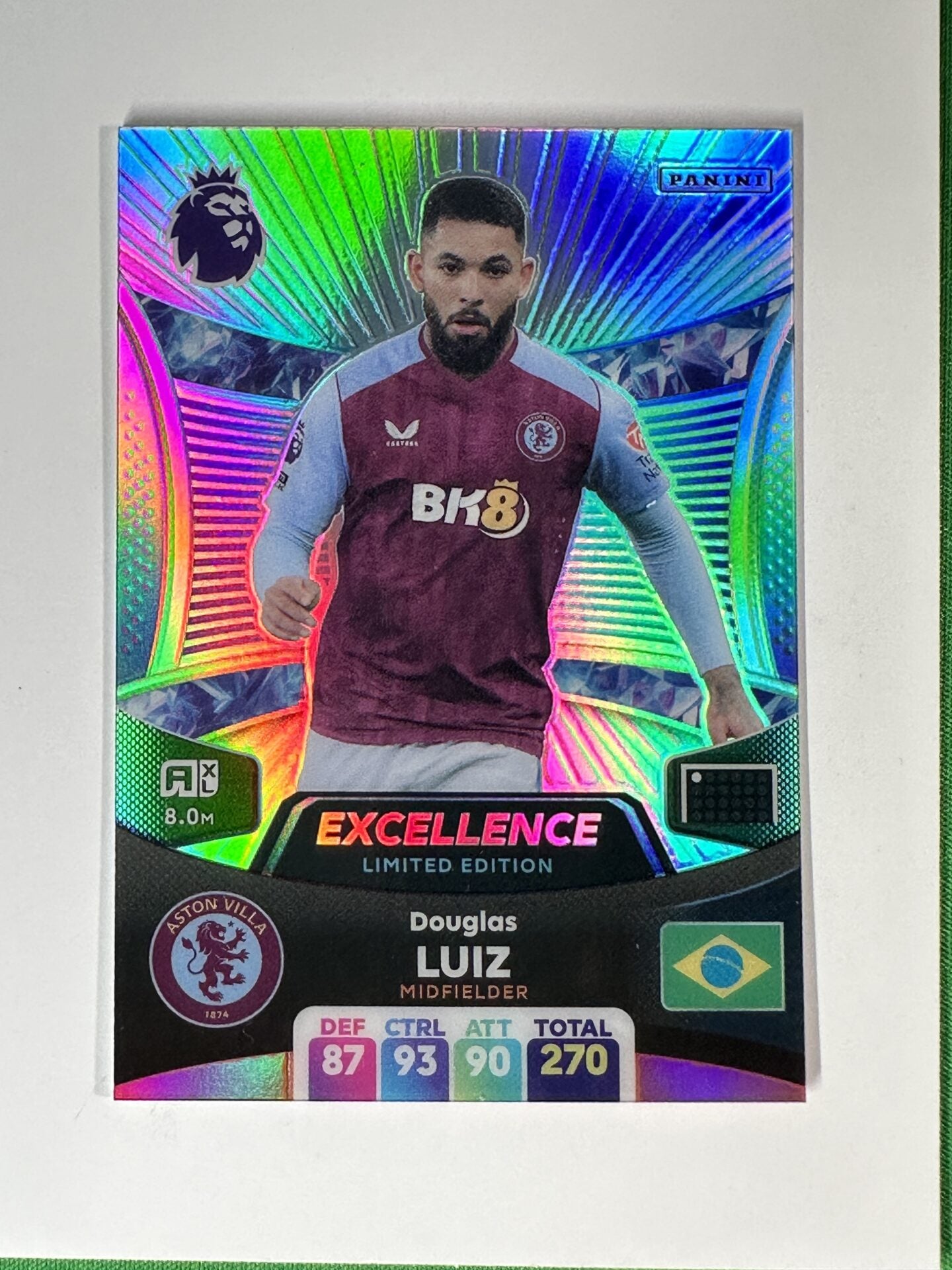 Impresión A4 Douglas Luiz Aston Villa Con Autógrafo - Regalo Para Fans Del Fútbol, Sin Enmarcar