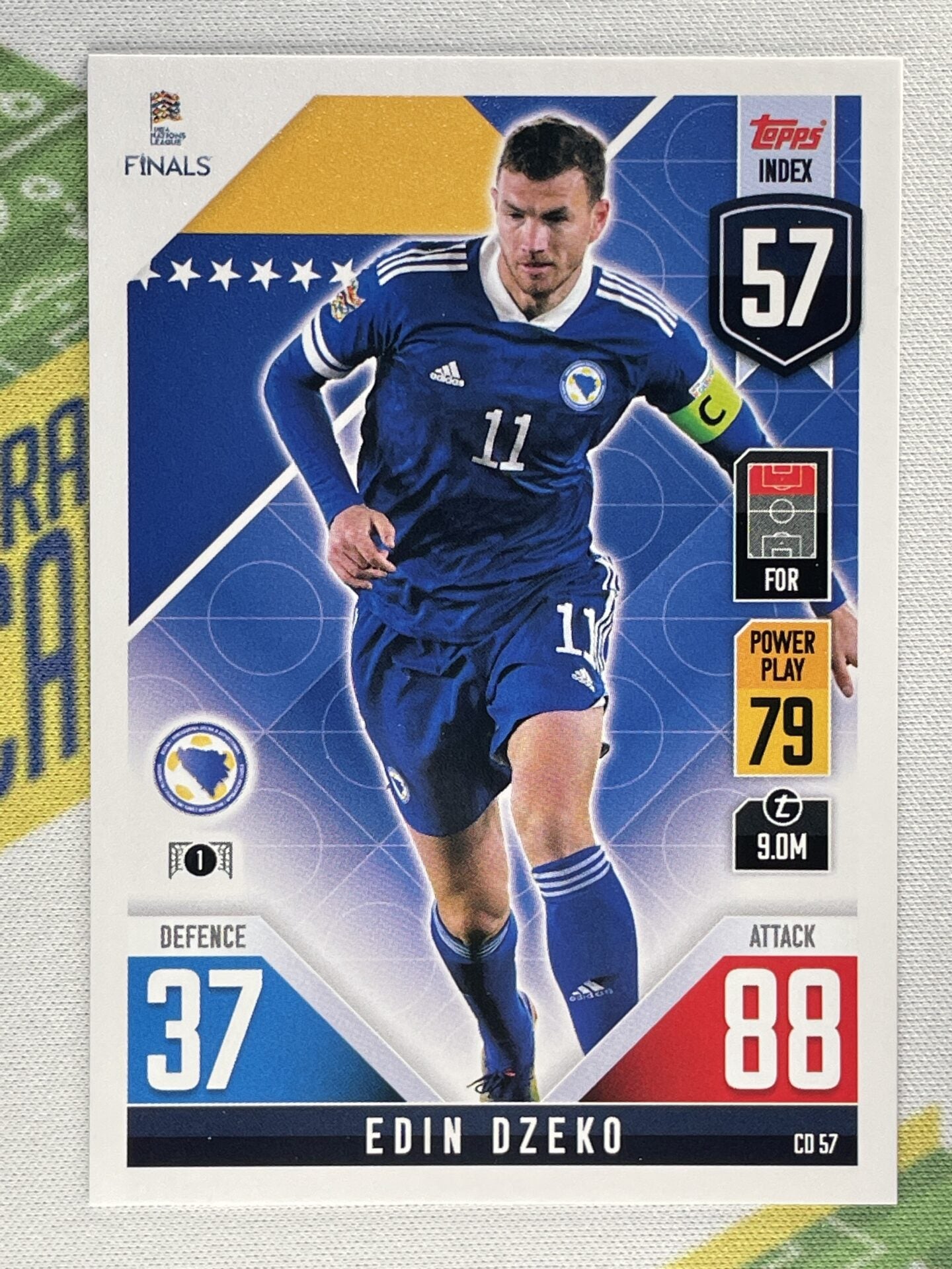 Edin Dzeko Bosnia & Herzegovina Topps Match Attax 101 Road to Nations League 2022 Card