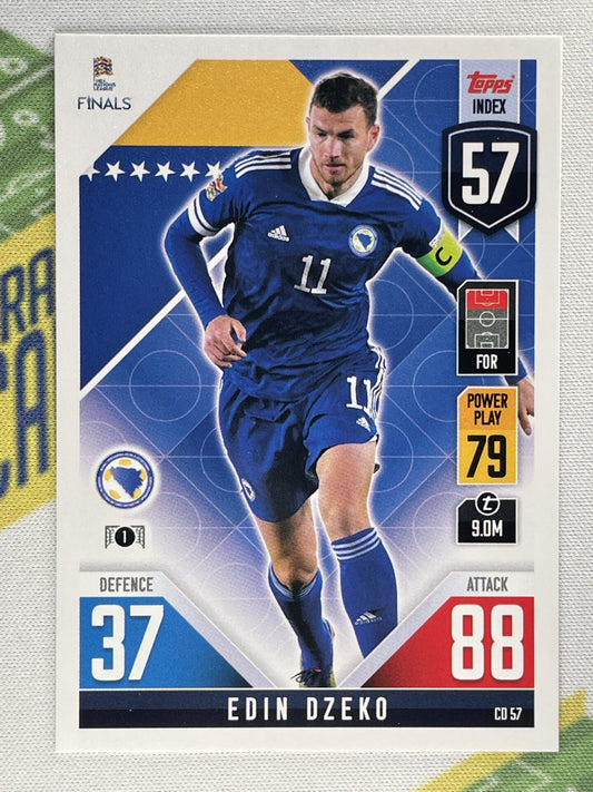 Edin Dzeko Bosnia & Herzegovina Topps Match Attax 101 Road to Nations League 2022 Card