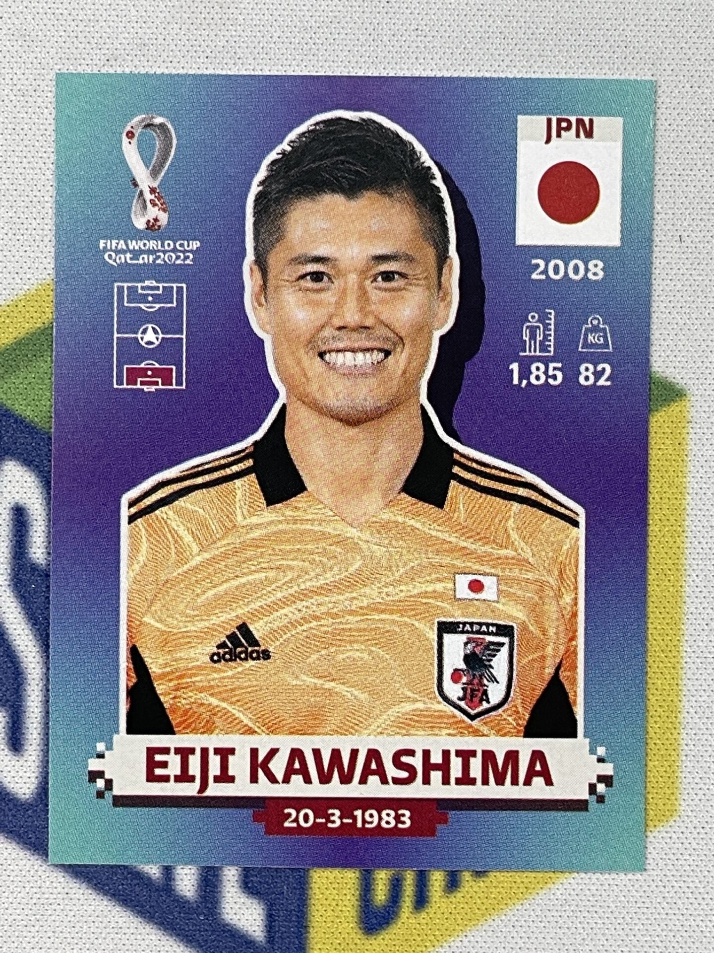 JPN4 Eiji Kawashima Japan Panini World Cup 2022 Sticker Solve jpn4-eiji-kawashima-japan-panini-world-cup-2022-sticker-solve