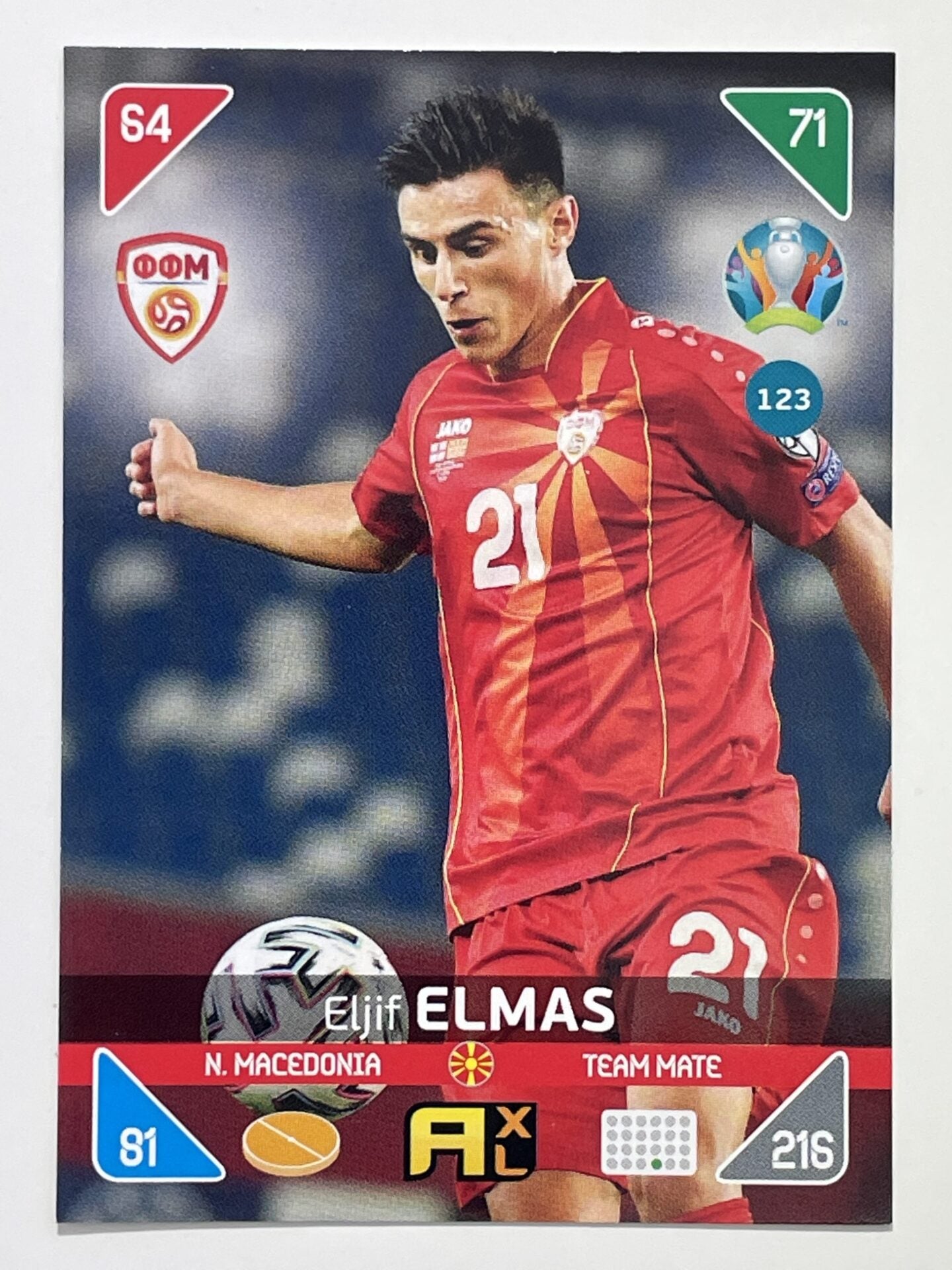 Eljif Elmas Team Mates (North Macedonia) Football Cards – Euro 2020 Adrenalyn XL