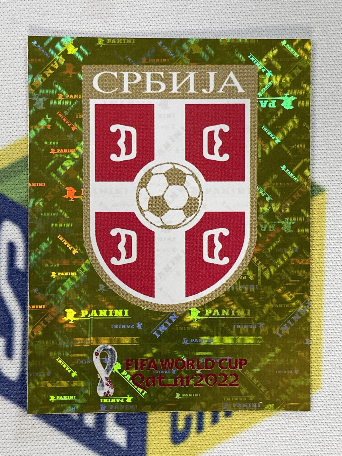 Den2 DEN2 Emblem (Denmark) Panini World Cup 2022 Sticker – Solve Collectibles