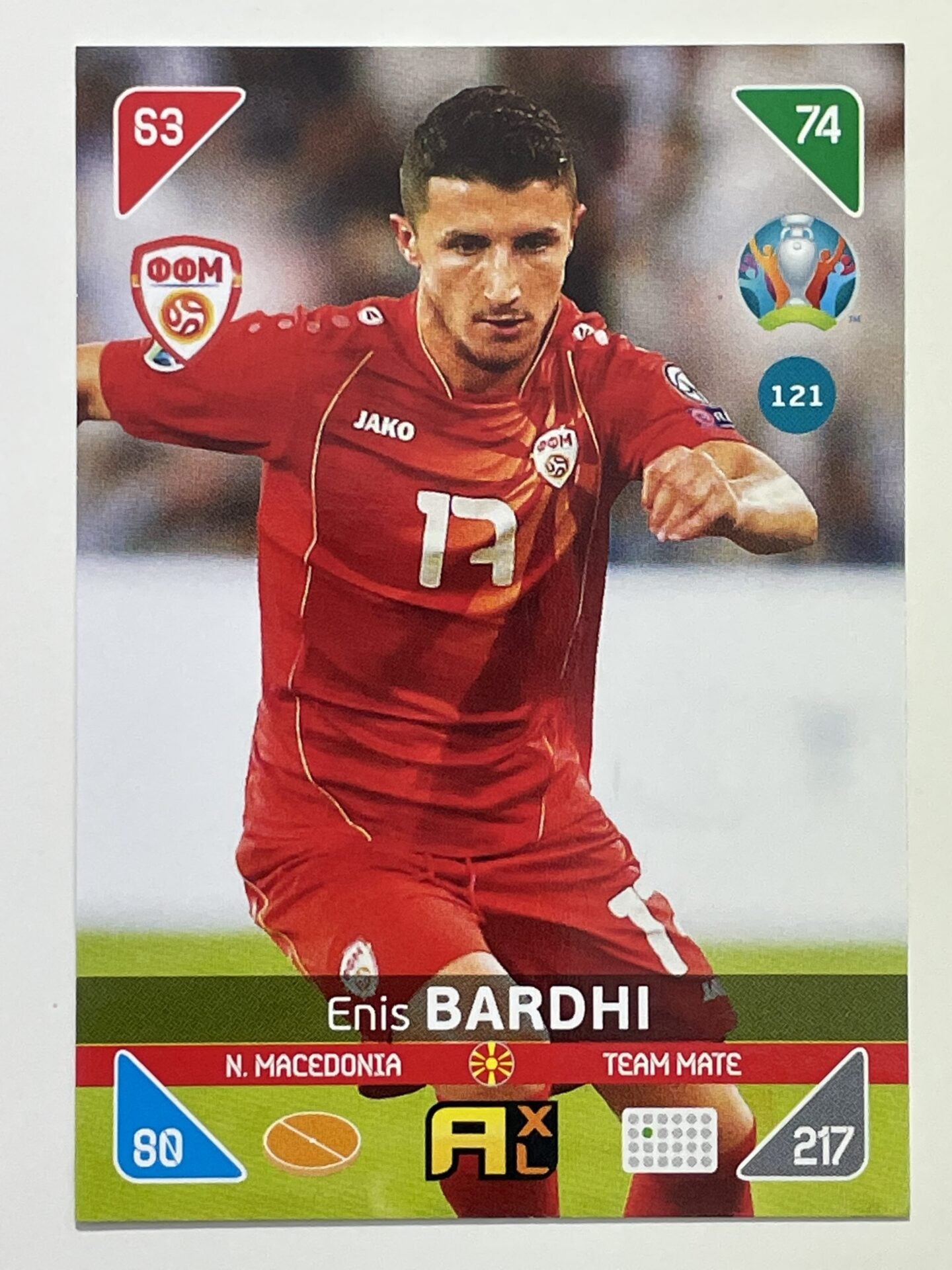 Enis Bardhi Team Mates (North Macedonia) Football Cards – Euro 2020 Adrenalyn XL