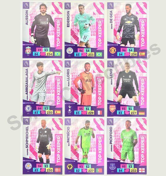 Full Set of Top Keeper Cards Football