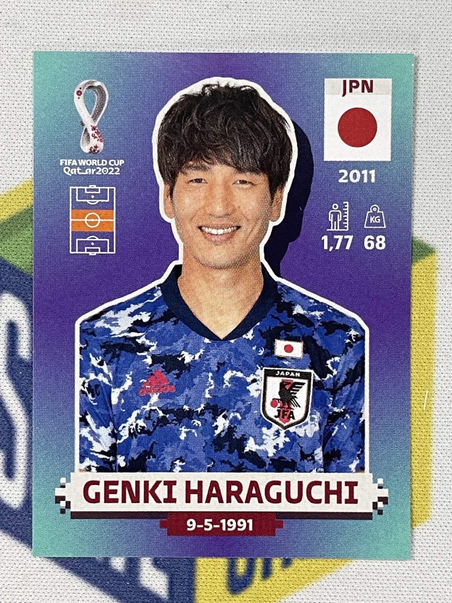 JPN11 Genki Haraguchi Japan Panini World Cup 2022 Sticker Solve jpn11-genki-haraguchi-japan-panini-world-cup-2022-sticker-solve