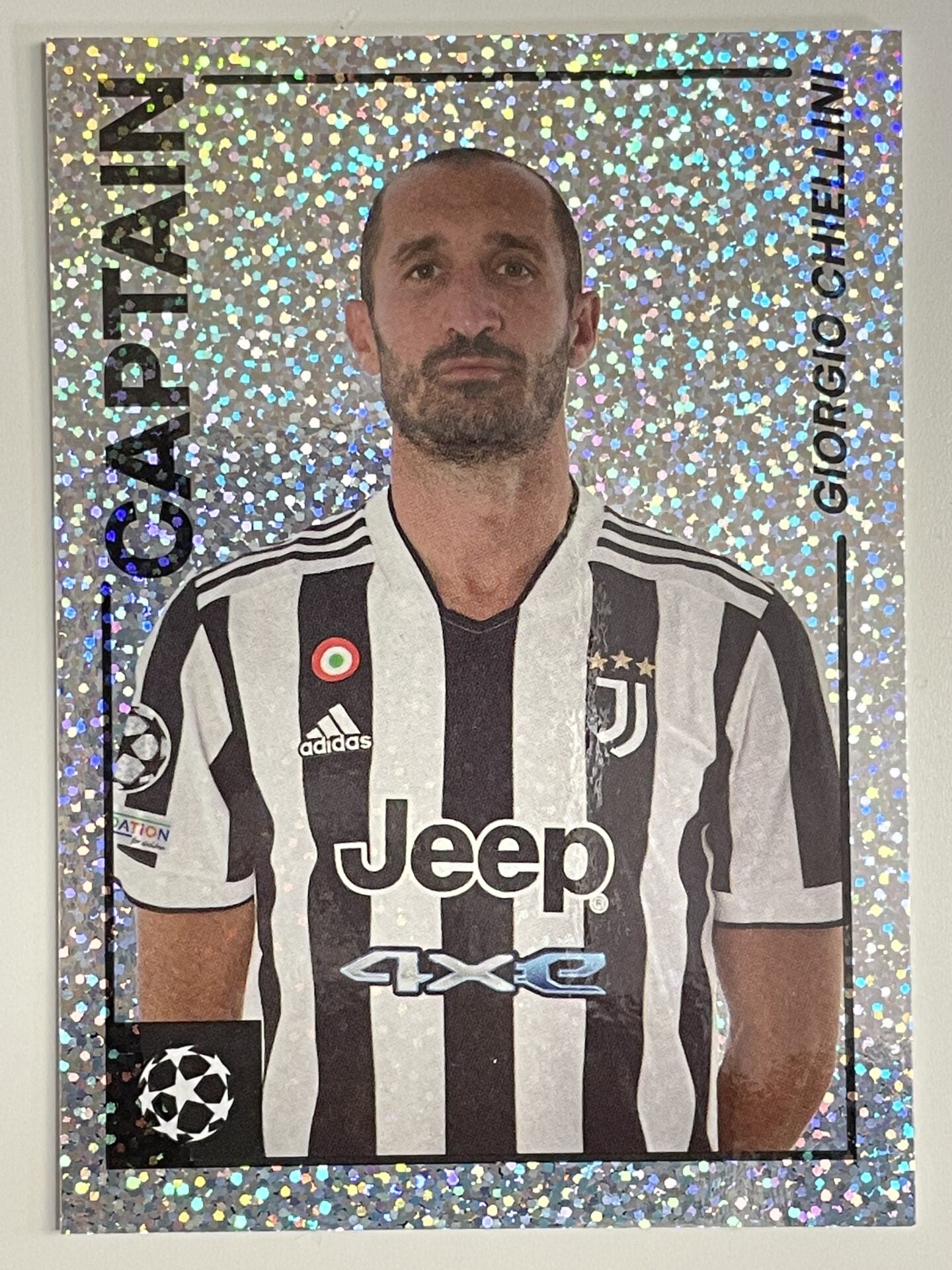 Giorgio Chiellini Juventus Captain Topps Merlin Heritage 97 UEFA Champions League Card